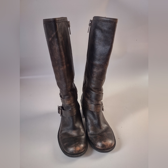 Sold on M Vintage 9 west tall dark brown boots 6.5 - Picture 4 of 9